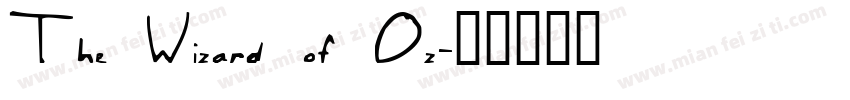 The Wizard of Oz字体转换